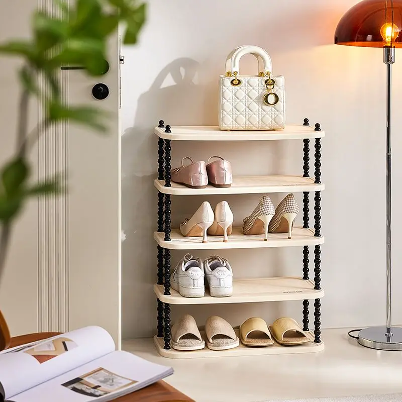 Shoe rack, multi-layer corner shoe cabinet at the door of the household, storage artifact for shoes, space-saving shoe rack