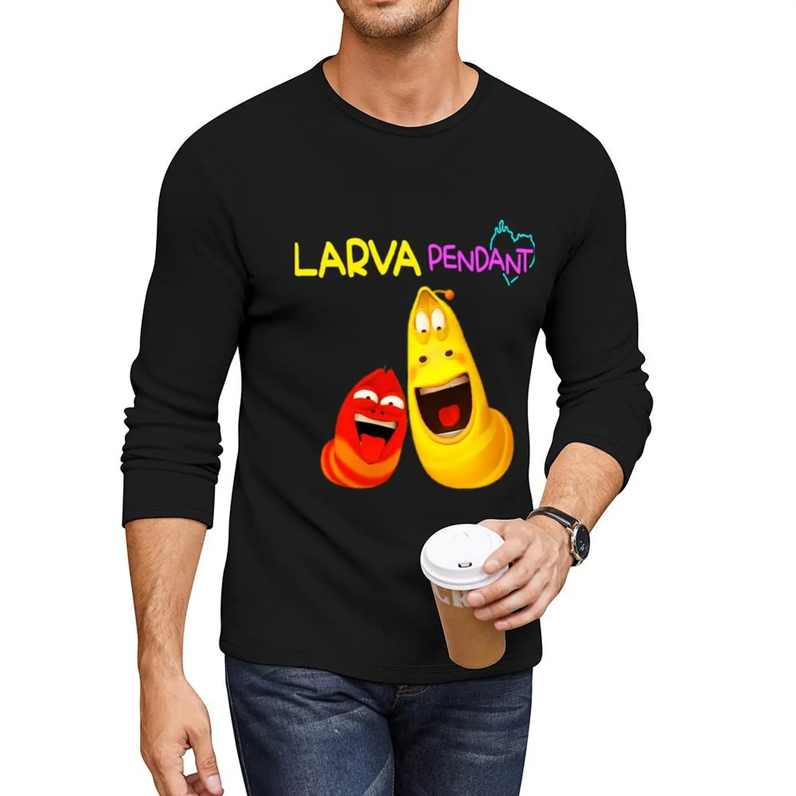 

Larva Pendant Long T-Shirt funny t shirt custom t shirt oversized t shirt boys shirts plain white shirts men