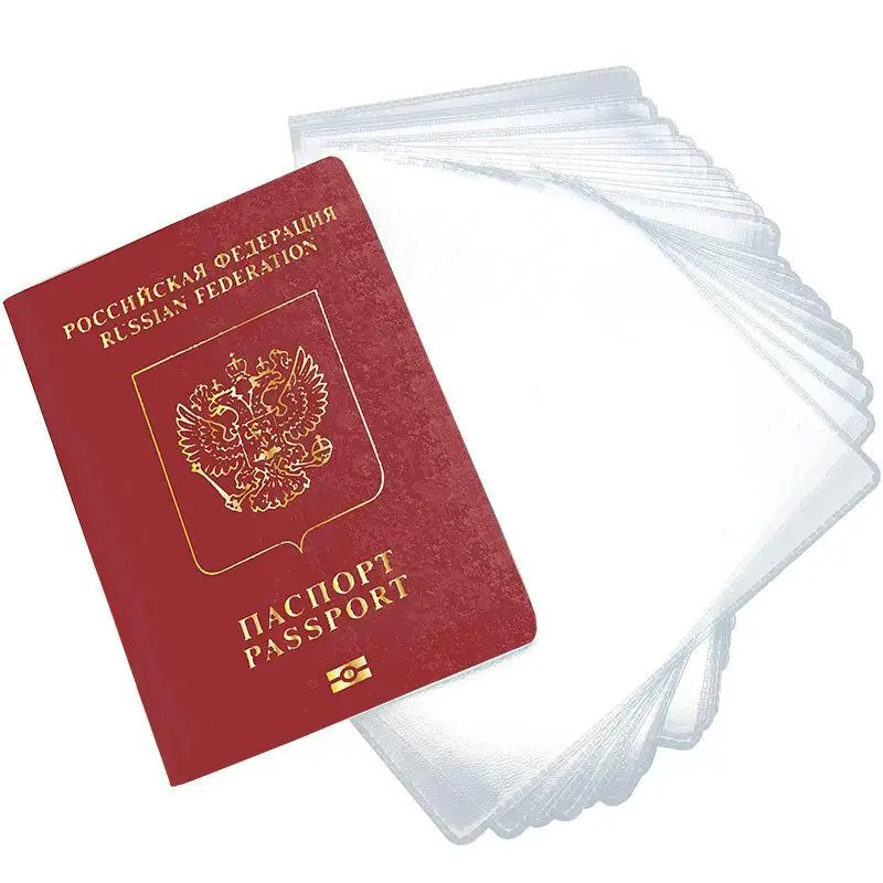 10 Stück Universelle Transparente PVC-Schutztasche für Reisepassseiten Neutral/Unisex für den täglichen Gebrauch und Freizeitreisen – Detail 1