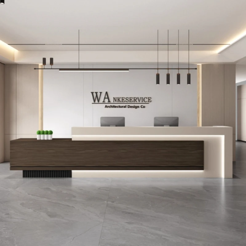 Big Workstation Storage Desk Standing Organiser Lamp Drawers Executive Office Table White Reception Escritorio Furniture