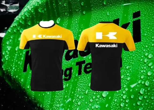 

25 Kawasaki мотоциклетный мужской летний новый 3D принт мужской персонализированный костюм для соревнований локомотива детский унисекс уличный спортивный топ