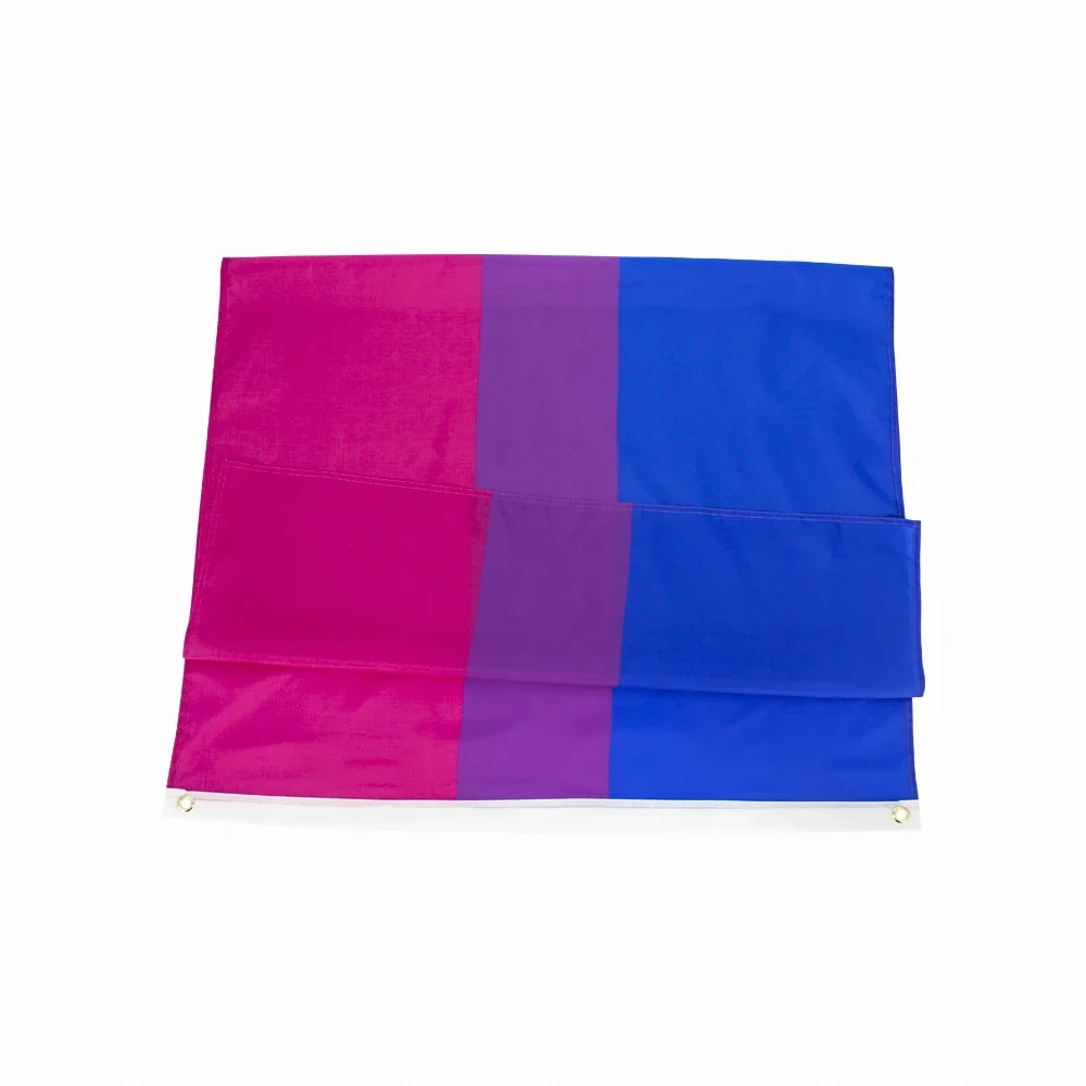 JimonFlag Bisexual Pride Flag LGBT Size 90*150cmPink Blue Rainbow Flag Bisexual Pride LGBT Flag