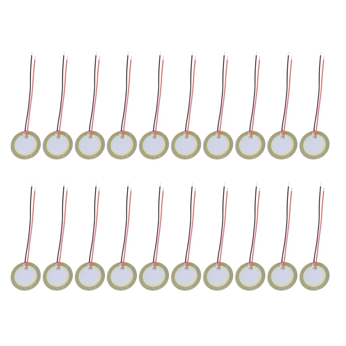 

20Pcs Discs 20mm Copper Plate Acoustic Pickups Guitar Stomp Box Drum Trigger Diaphragm Diaphragm Disc Disc