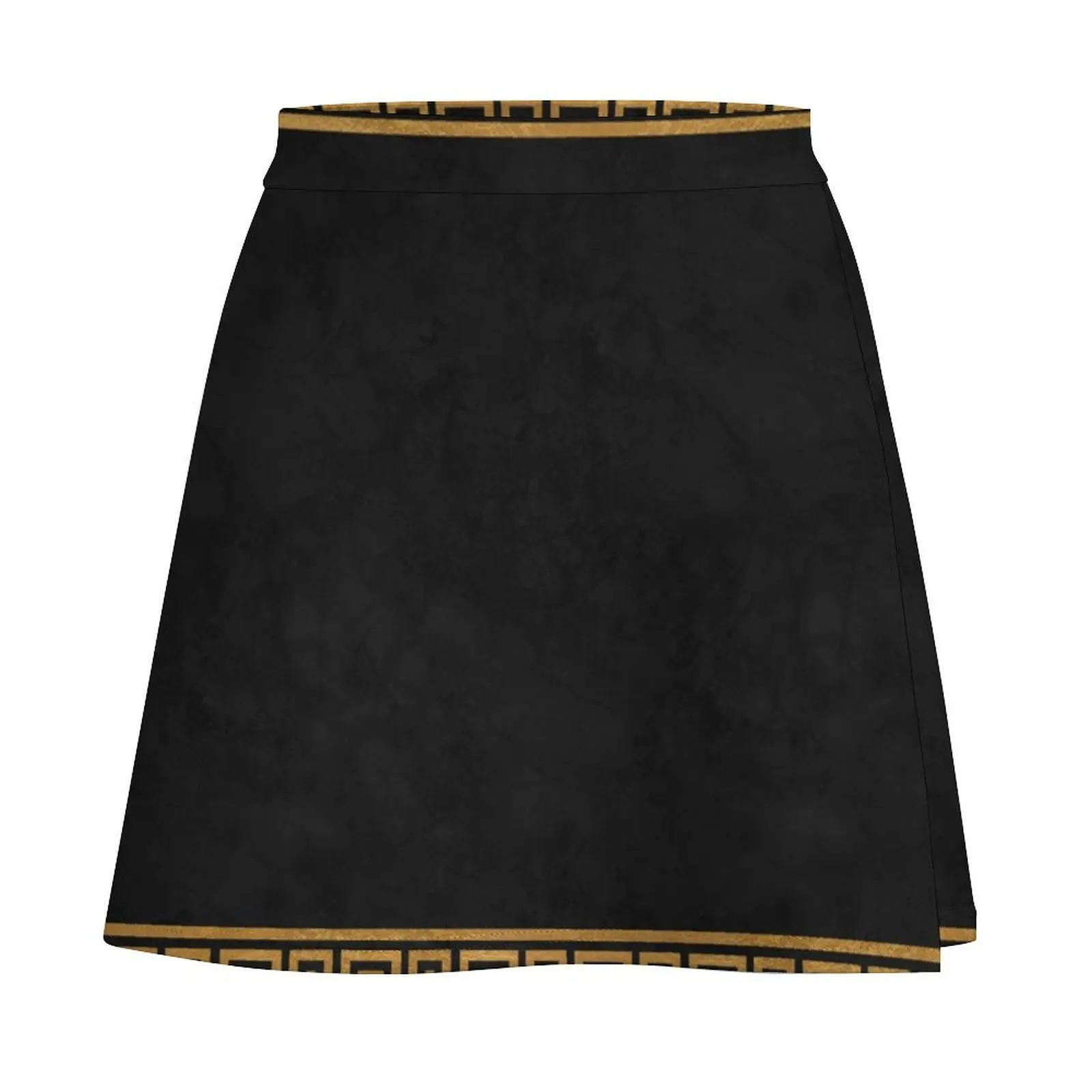 Great Greek Pattern Mini Skirt Female clothing new in external clothes mini skirt Mini Skirt