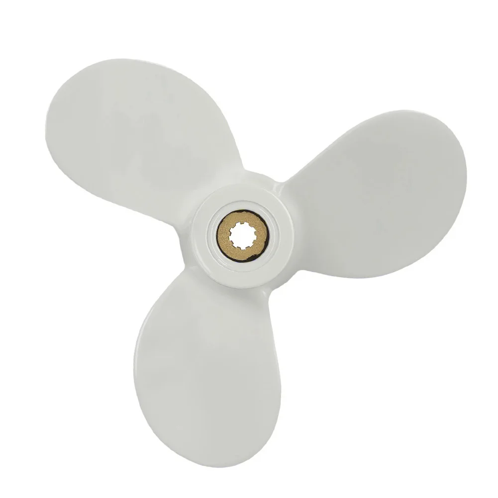 

Boat Motor Propeller Compatible with For Parsun Makara 4HP 6HP Outboard Engine 7.5 Diameter 7 Pitch Aluminum Alloy 9-Spline