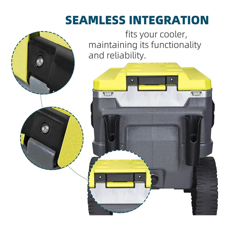 

KYCOR-For Igloo Trailmate Journey 70 Qt Cooler, 2PCS Cooler Snap-On Hinges, Cooler Replacement Accessories Parts