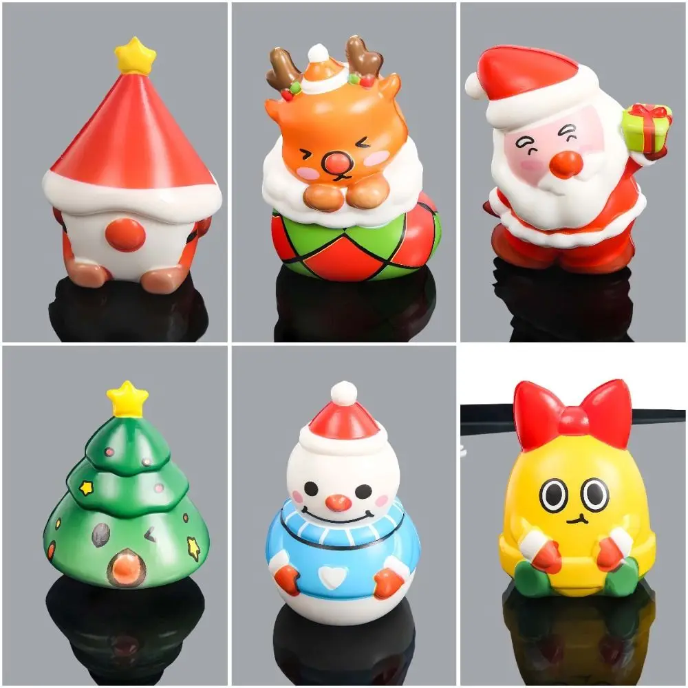 Sensory ของเล่นคริสต์มาสบีบของเล่นต้นคริสต์มาส Santa Claus Santa Claus Fidget ของเล่นการ์ตูน Fidget ของเล่นต้นคริสต์มาส