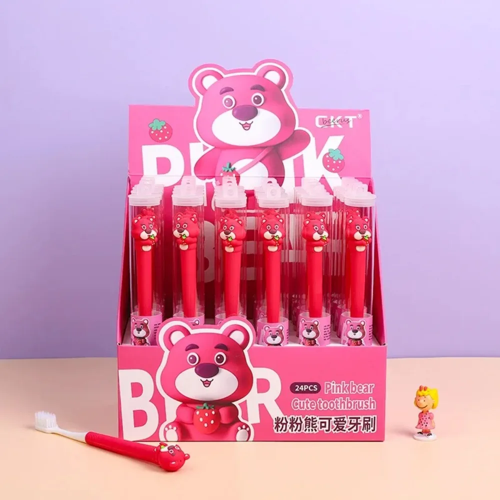 لطيف PET الكرتون فرشاة الأسنان سيليكون دليل كابيبارا فرشاة الأسنان لينة أنيمي فرشاة الأسنان