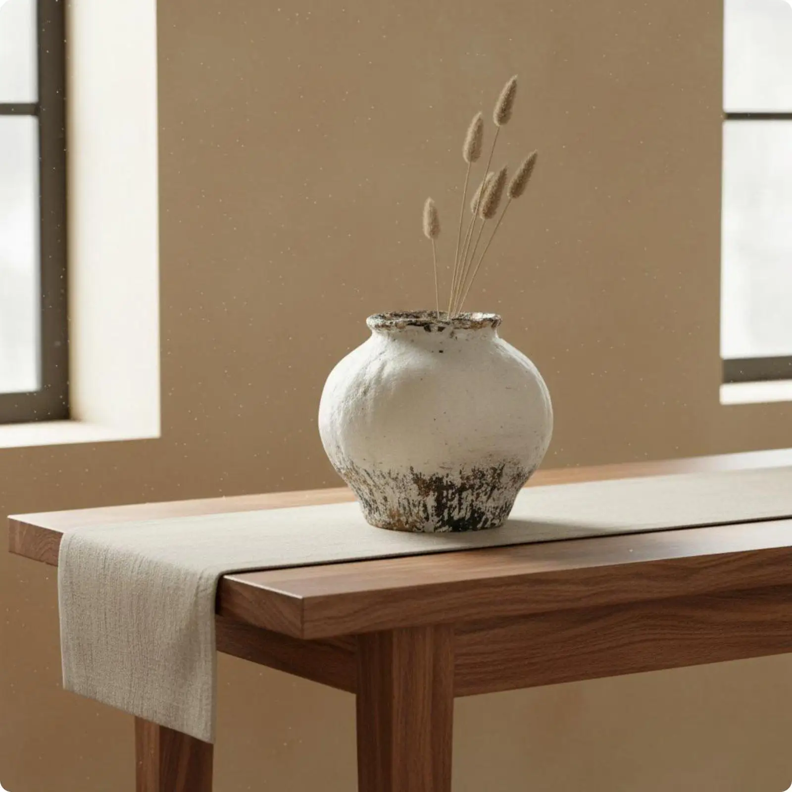 Decorative Ceramic Vase Rustic Terracotta Table Centerpiece Modern Home Decoration for Living Room Decor