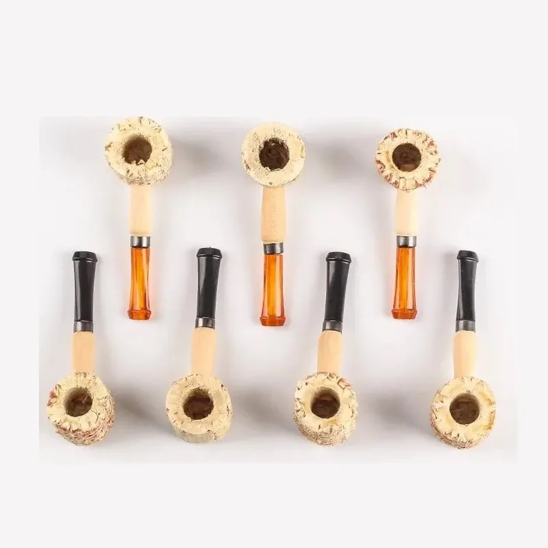 MOONSHADE SMOKING Hot Ins Corn Design Grass Smoking Pipes Mini Filter Smoke Disposable Tobacco Pipe for Men and Women Gift