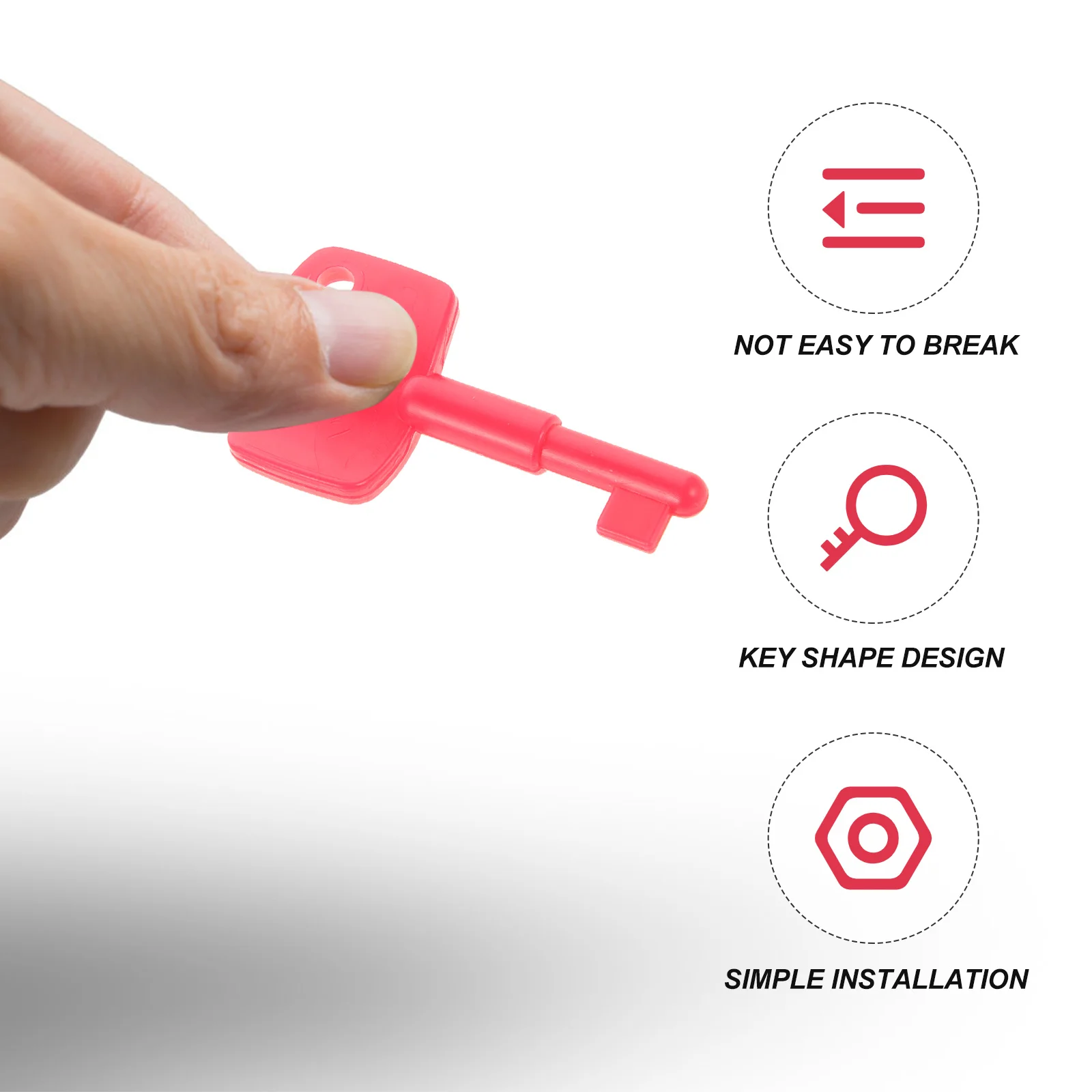 20 قطعة زر الطوارئ إعادة تعيين مفاتيح قوي البلاستيك زر إنذار إعادة تعيين مفتاح استبدال لإصلاح متجر المنزل في الهواء الطلق