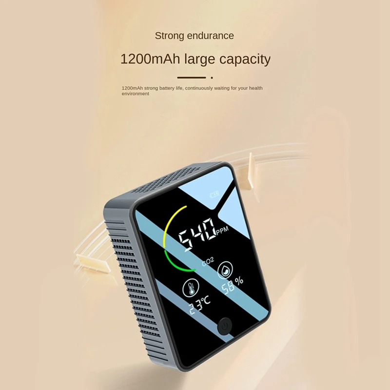 ポータブル赤外線放射検出器,温度および湿度モニター,家庭用,車用,3 in 1