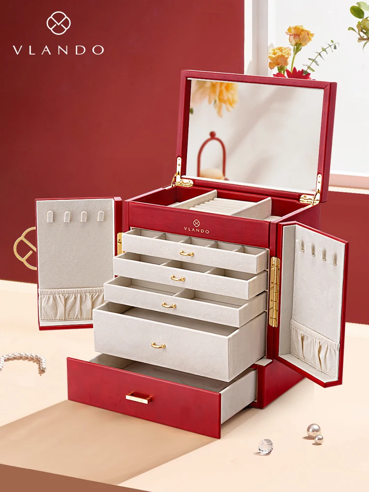 VLANDO jewelry box jewelry storage box high-end exquisite wedding gift