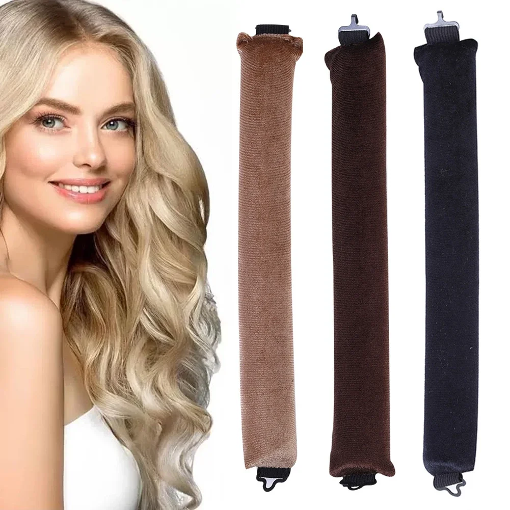 3PCS Heatless Curling Rod Headband Soft Hair Curlers Scarf No Heat Hair Rollers Sleeping Lazy Curls Flexi Rods Hair Styling Tool