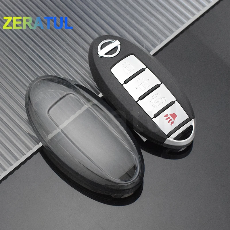 

TPU Key Case Cover for Nissan Patrol Altima Sentra Murano X-Trail Qashqai J11 J10 Tiida Fuga Navara Kicks Micra Note Leaf