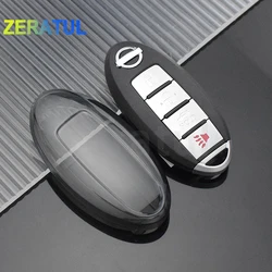 TPU Key Case Cover for Nissan Patrol Altima Sentra Murano X-Trail Qashqai J11 J10 Tiida Fuga Navara Kicks Micra Note Leaf