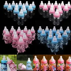 Baby Girl Boy Transparent Party Favour Baby Shower Favour Bottle Candy Box Decoration Fillable Bottles