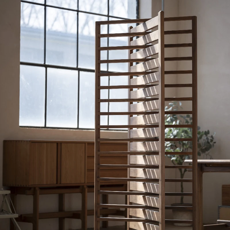 LTT solid wood tenon and mortise new Chinese partition screen entrance retro simple and quiet wind