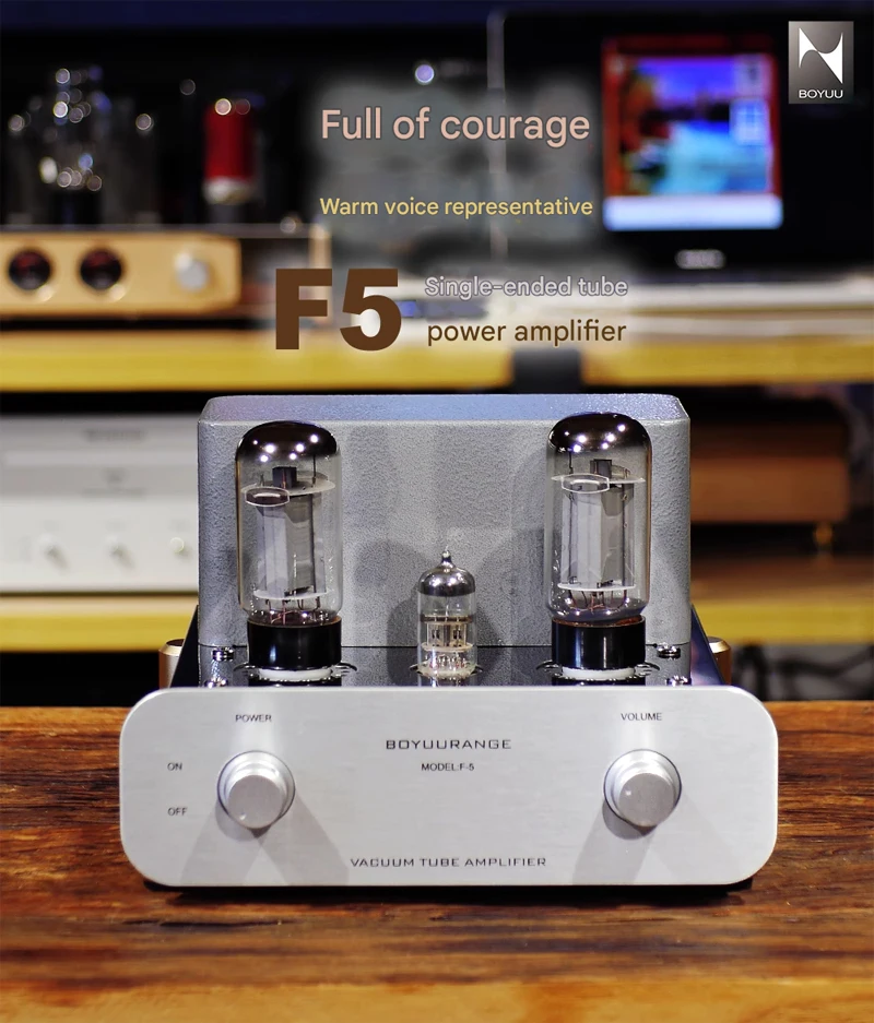 REISONG Boyuu F5 ミニ真空管アンプ 6N1 プッシュ 6L6 電子管シングル