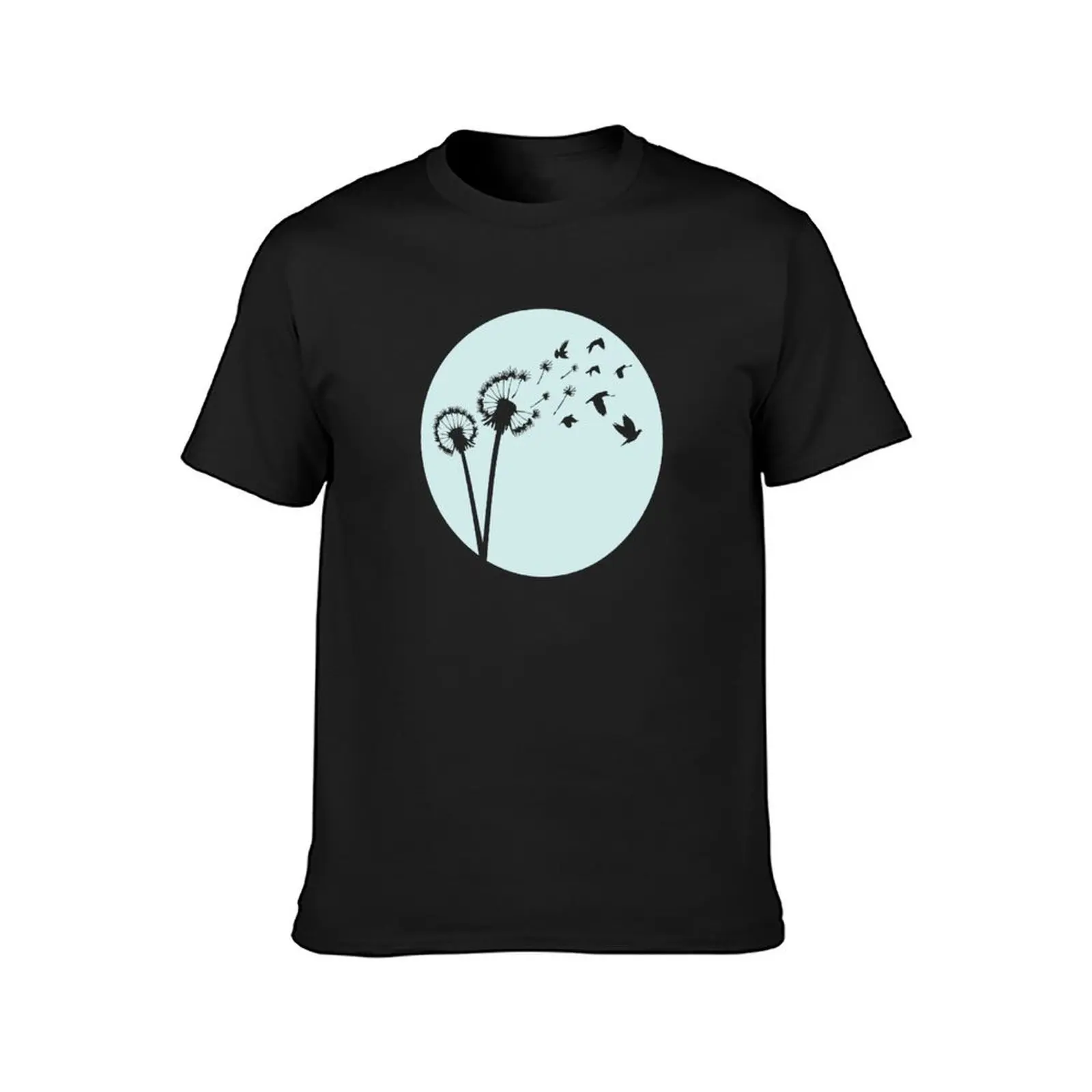 Dandelion Bird Flight T-Shirt hippie clothes quick drying cute tops men t shirts