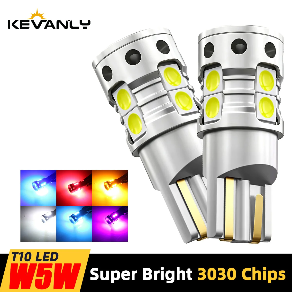 2pcs LED Clearance Light Lamp W5W T10 Canbus For Ford Jaguar XJ XF Fiesta Focus S-MAX Grand C Max Mondeo Kuga Galaxy Ecosport