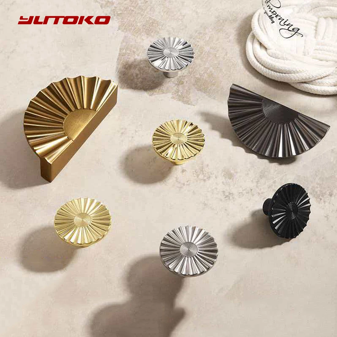 Nordic Semicircle Fanshaped Knobs and Handles for Drawers Multicolor Furniture Handles Wardrobes Dresser Kitchen Cabinets Pulls