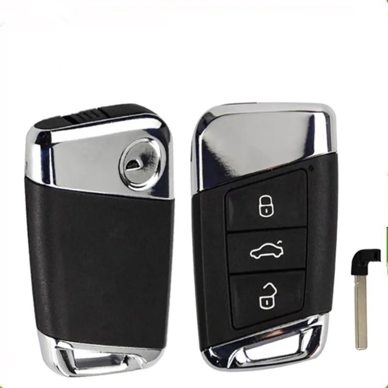 

3-кнопочный смарт-чехол с дистанционным управлением для Volkswagen VW Passat B8 New Magotan B5 Skoda Superb A7 Variant Golf