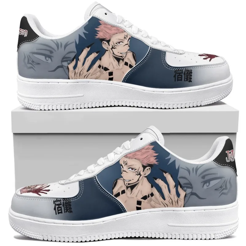 أحذية رياضية Jujutsu Kaisen Gojo Anime لكرة السلة للجنسين، أحذية كاجوال مخصصة عالية الجودة هدية عيد ميلاد #1