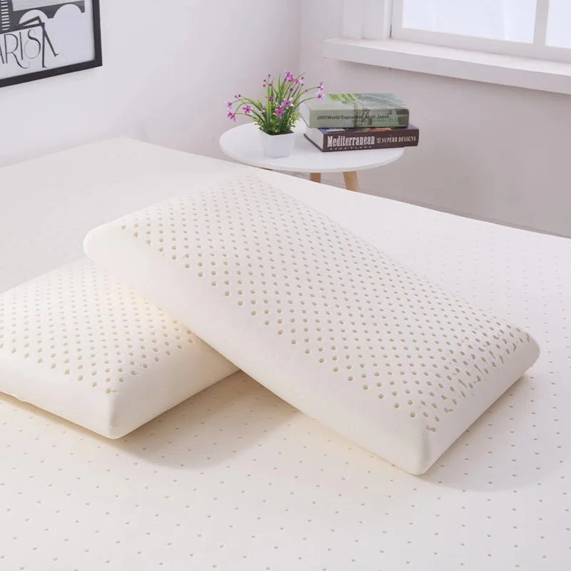 

Zhing l Latex Pillow Rectangular Ne Support Pillow Non-Sagging Single Person Bedding Rectangular ape Adult Use
