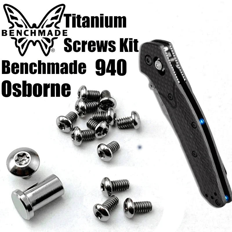 Custom Made Titanium Screw For Benchmade 940 Osborne Knife Handle Screw Folding Knife Parts Make Accessories