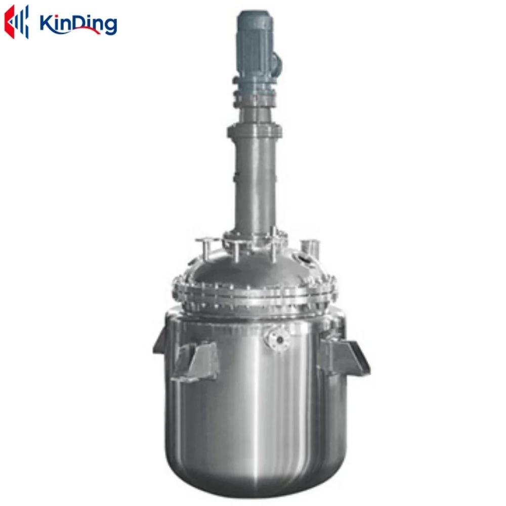 Wear Resisting Sanitary Biodiesel Reaction Kettle Pressure Vessel Easy Polish Sand Blast Stainless Steel
