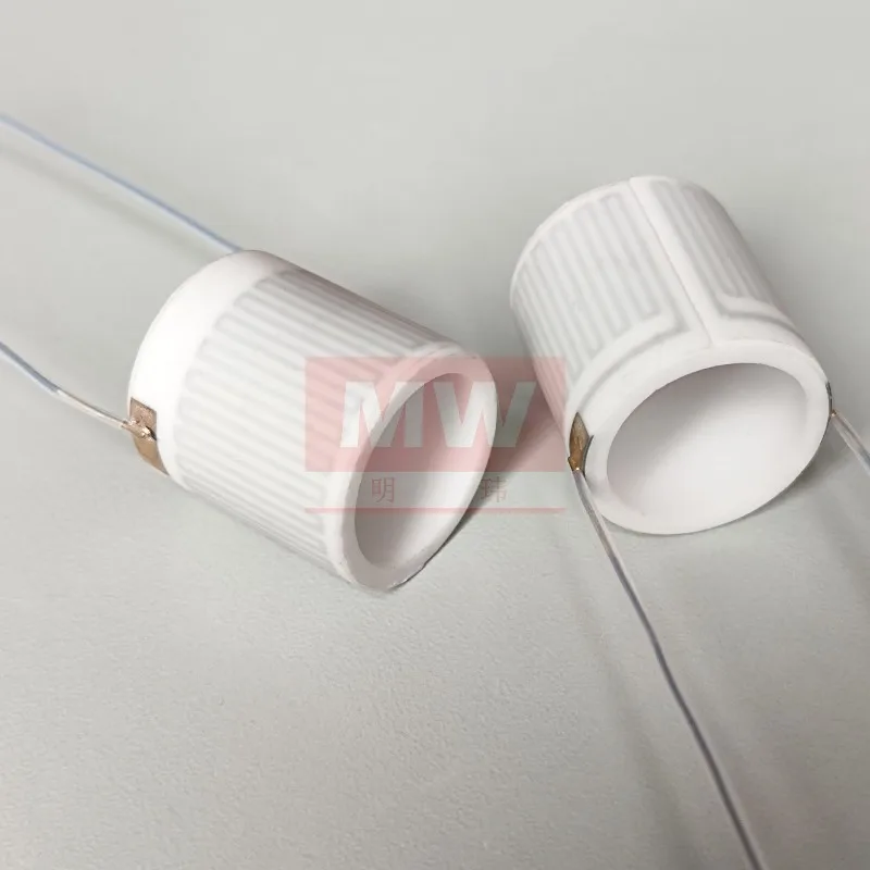 alumina ceramic heating heating tube  temperature acid and alkali resistance optional tube outside tube 21 inside 16.5 high 23