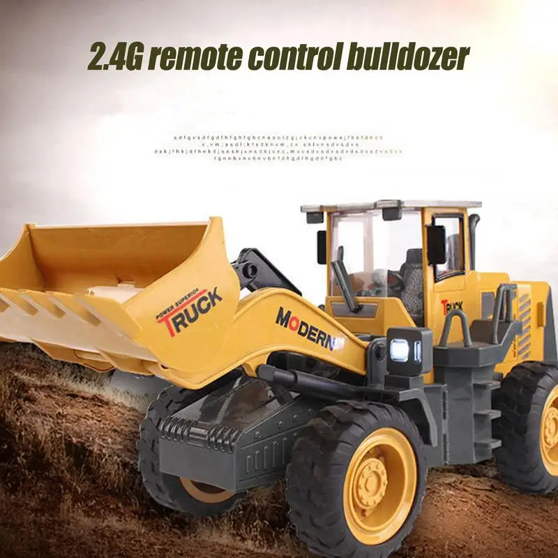 

8CH Remote Control Mechanical Bulldozer Building Blocks Model ABS RC Technical Truck Engineering Vehicle Car Boy Toys For Kids