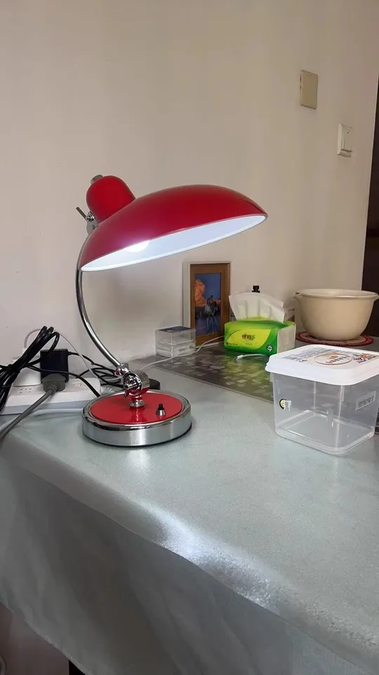 Danish Bauhaus Student Eye-protecting Reading Bedroom and Study Nordic Simple and Light Luxury Internet-famous Ins Bedside Lamp