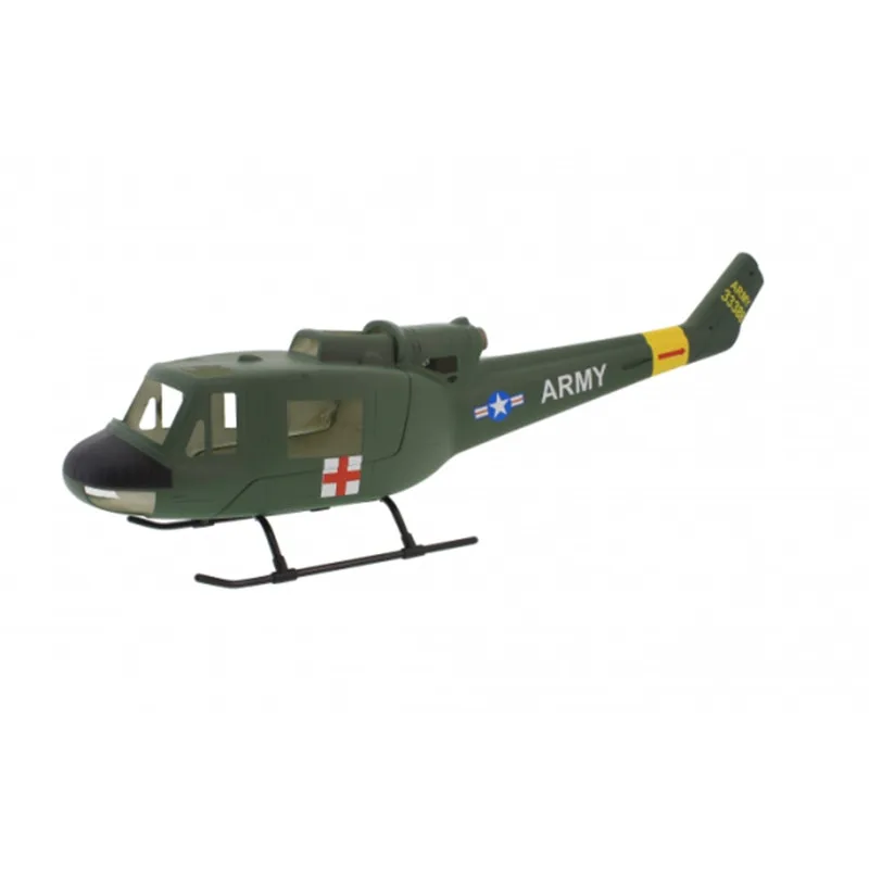 450 Size Bell UH-1A Huey Glass Fiber Scale Fuselage RC Helicopter Cover Shell Model