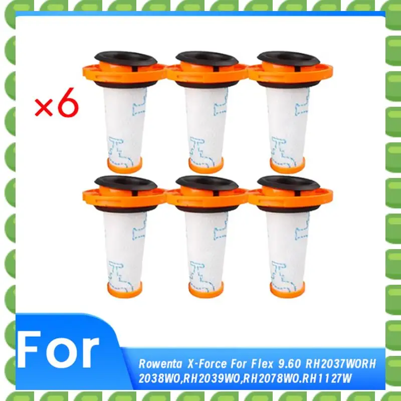 

A04V Набор из 6 моющихся предварительных фильтров для беспроводного пылесоса Rowenta X-FORCE FLEX 9.60