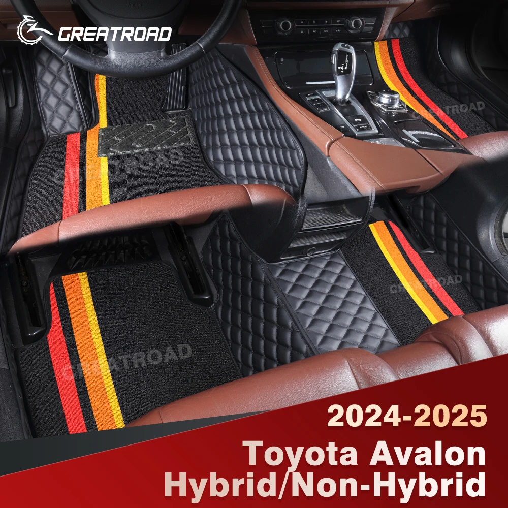 

For Toyota Avalon Hybrid/Non-Hybrid 2024-2025 Double Layer Car Floor Mats Custom Auto Carpet Cover Interior Accessories