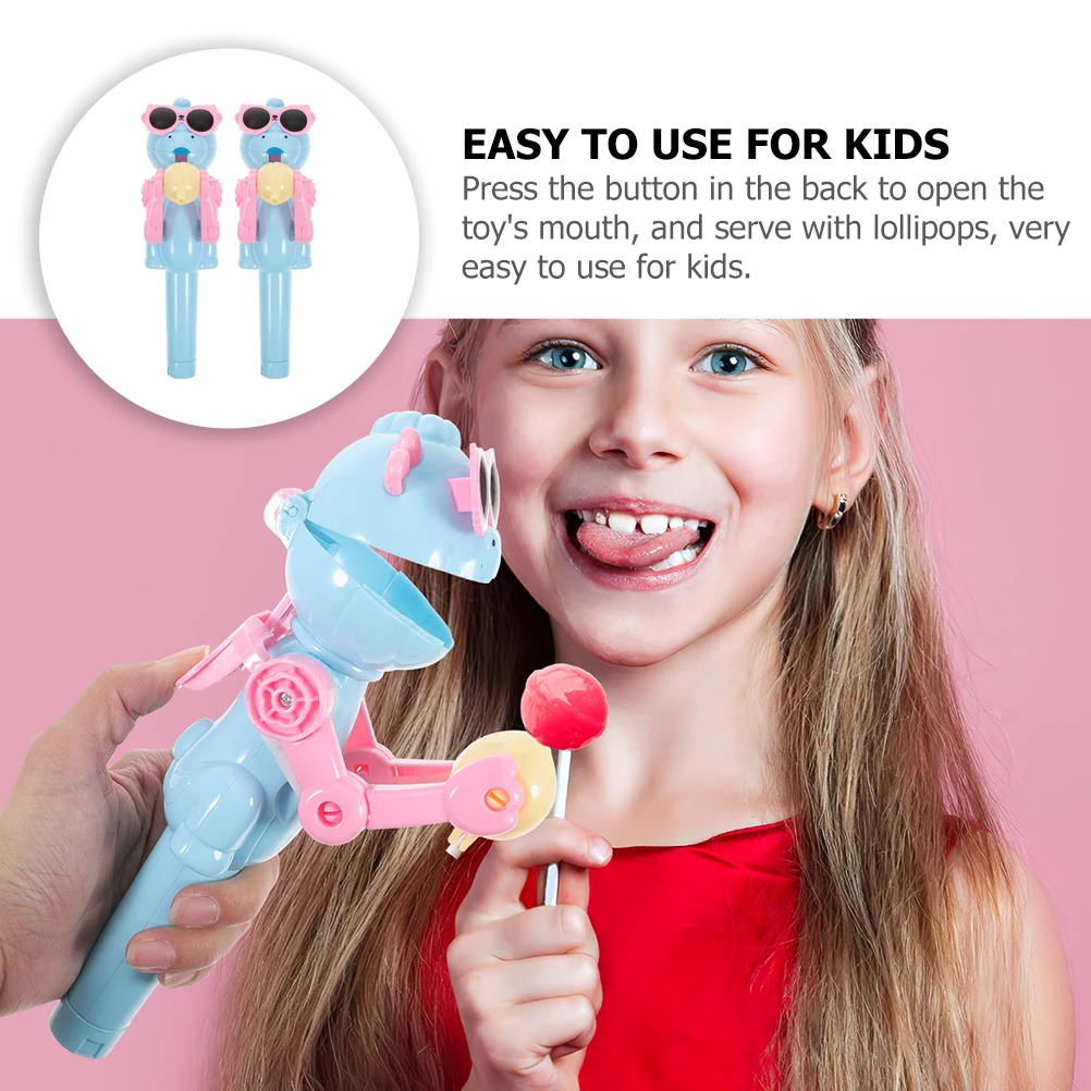 2 pièces sucette sucettes pour enfants support jouet dinosaure ventouse enfants en plastique drôle dessin animé forme bonbons affichage stockage