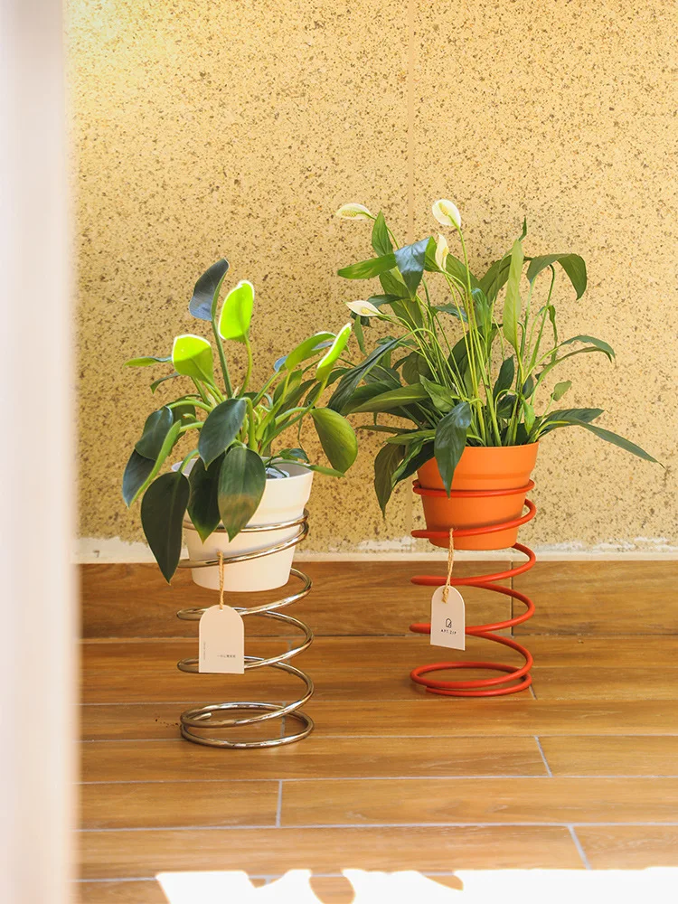 Apartment Home Spring Flower Rack Balcony Plant Rack Floor To Ceiling Storage Rack Decorative Flower Pot Bracket