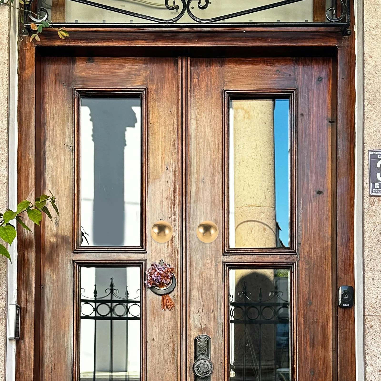 2 قطعة الأظافر الزخرفية النحاسية خمر الرجعية شبه كروية رئيس لأبواب الأثاث الخشبي مسامير الأثاث النمط الصيني