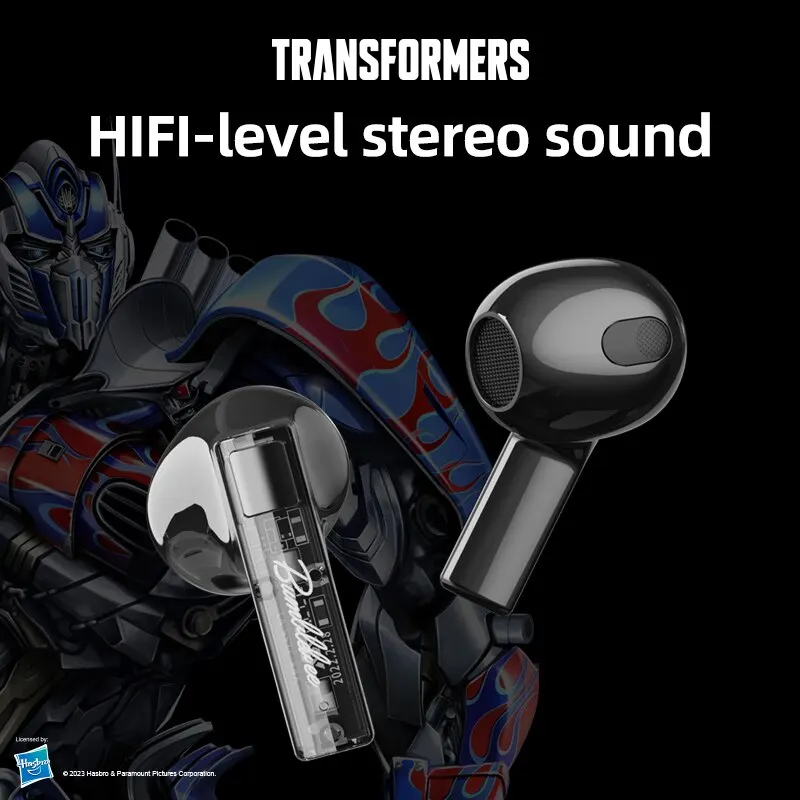 Transformers-auriculares TF-T08 con Bluetooth 5,3, dispositivo de audio TWS para juegos, música, sonido HiFi, reducción de ruido, novedad