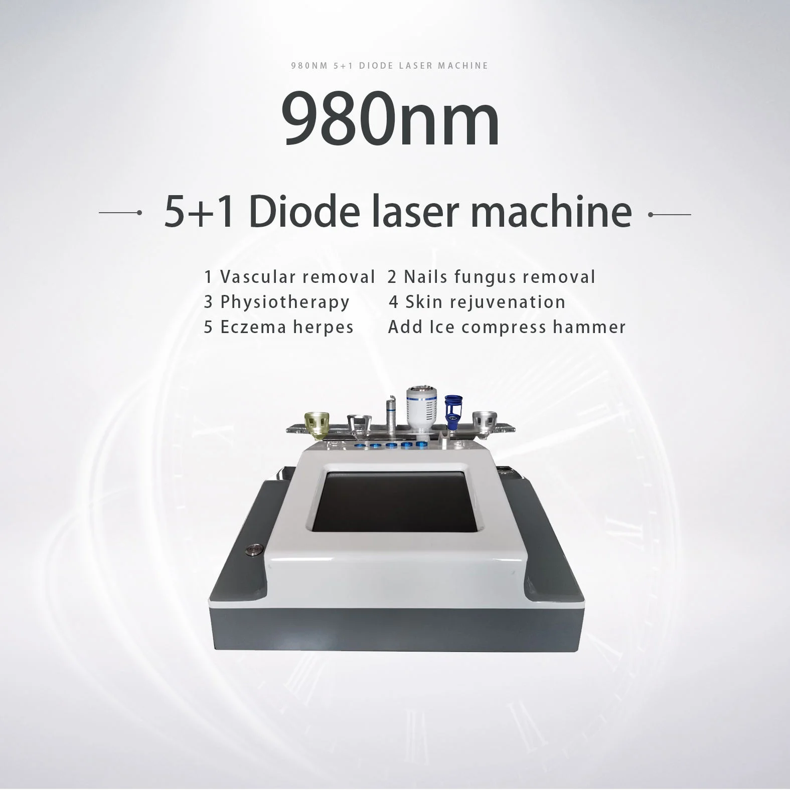 Vascular Nail Fungus  980nm 5 in 1 Diode Treatment for Rejuvenation  High Quality Treatment Machine  High Quality