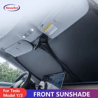 NovaAcc Parasol para parabrisas para Tesla Model 3 Highland Model Y 2016-2024 Protector solar Protección UV contra el calor Accesorios para visera