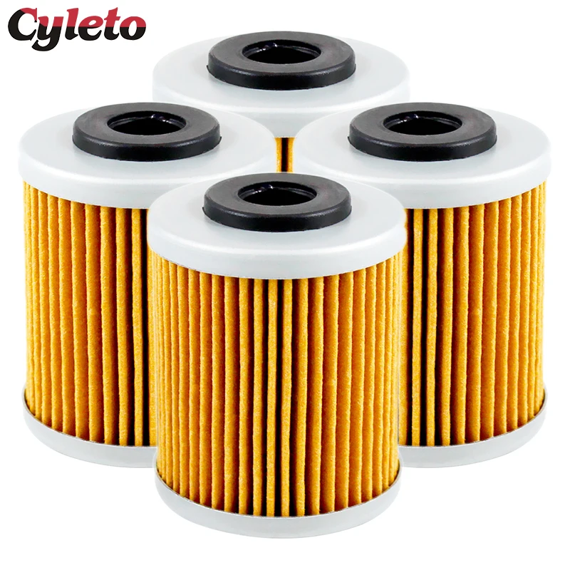 Cyleto Filtro de aceite de motocicleta para Beta Enduro RR 250 400 450 525 4T 05-09 para Polaris Outlaw 525 525S MXR 450 08-09 525 IRS 07-11