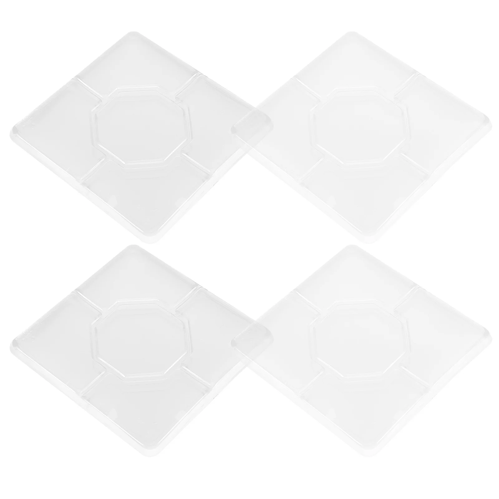 

4Pcs Transparent Non Slip Furniture Pads Self Adhesive Chair Legs Floor Protectors Anti Skid Furniture Caster Cups Noise Quiet