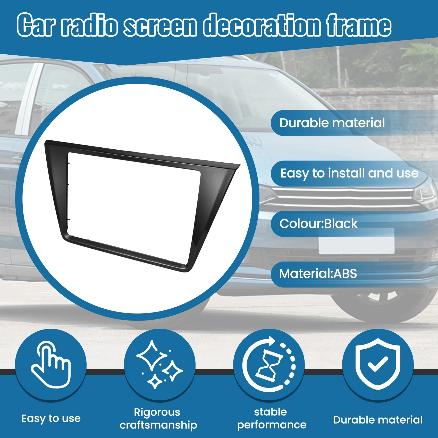 

5TD858069G для VW Touran 5T 9,2-дюймовый автомобильный радиоприемник CD рамка экран декоративная рамка 5TD 858 069 G-L94A