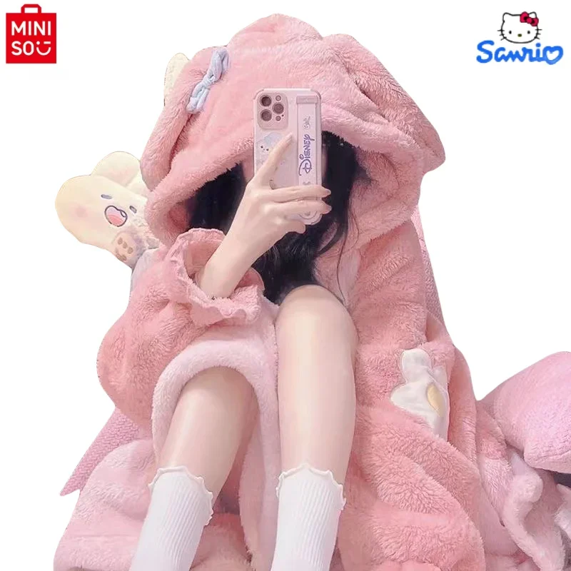 MINISO 오리지널 멜로디 로브 코스프레 코스튬, 할로윈 강아지 원지 애니메이션 만화 소녀 홈 잠옷, 크리스마스 휴일 선물, 신제품