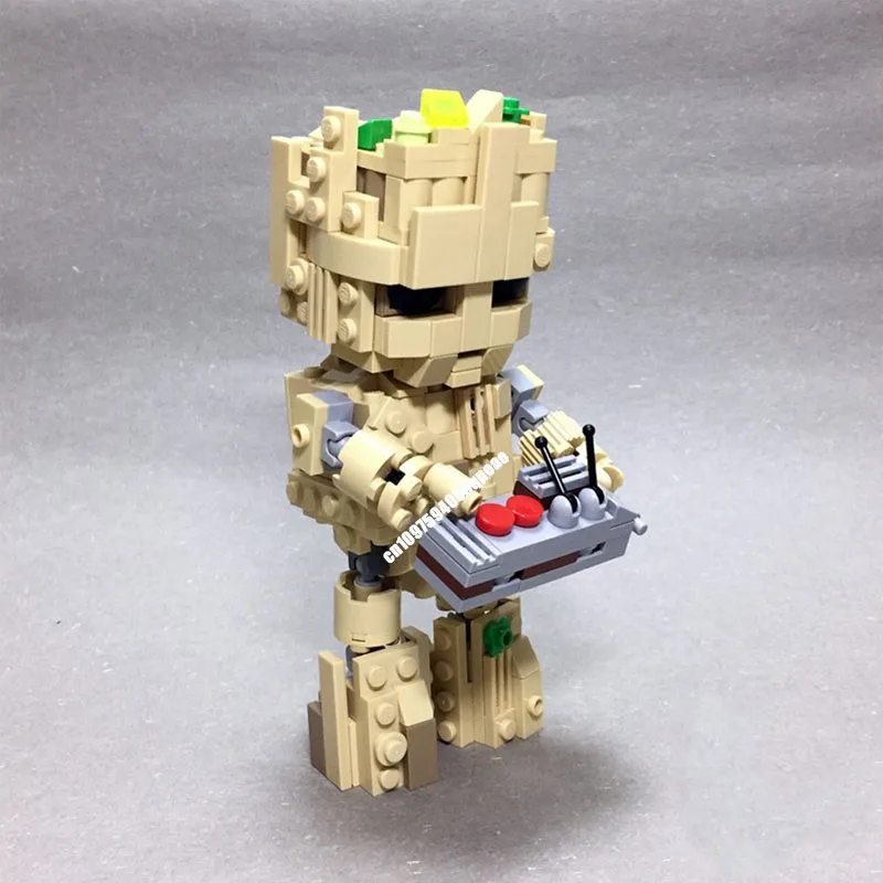 

Новинка, 286 шт., хит продаж, знаменитый герой, фильм Moc GROOD, модель персонажа, строительные фигурки, блоки, креативные идеи «сделай сам», детские игрушки, подарки на день рождения