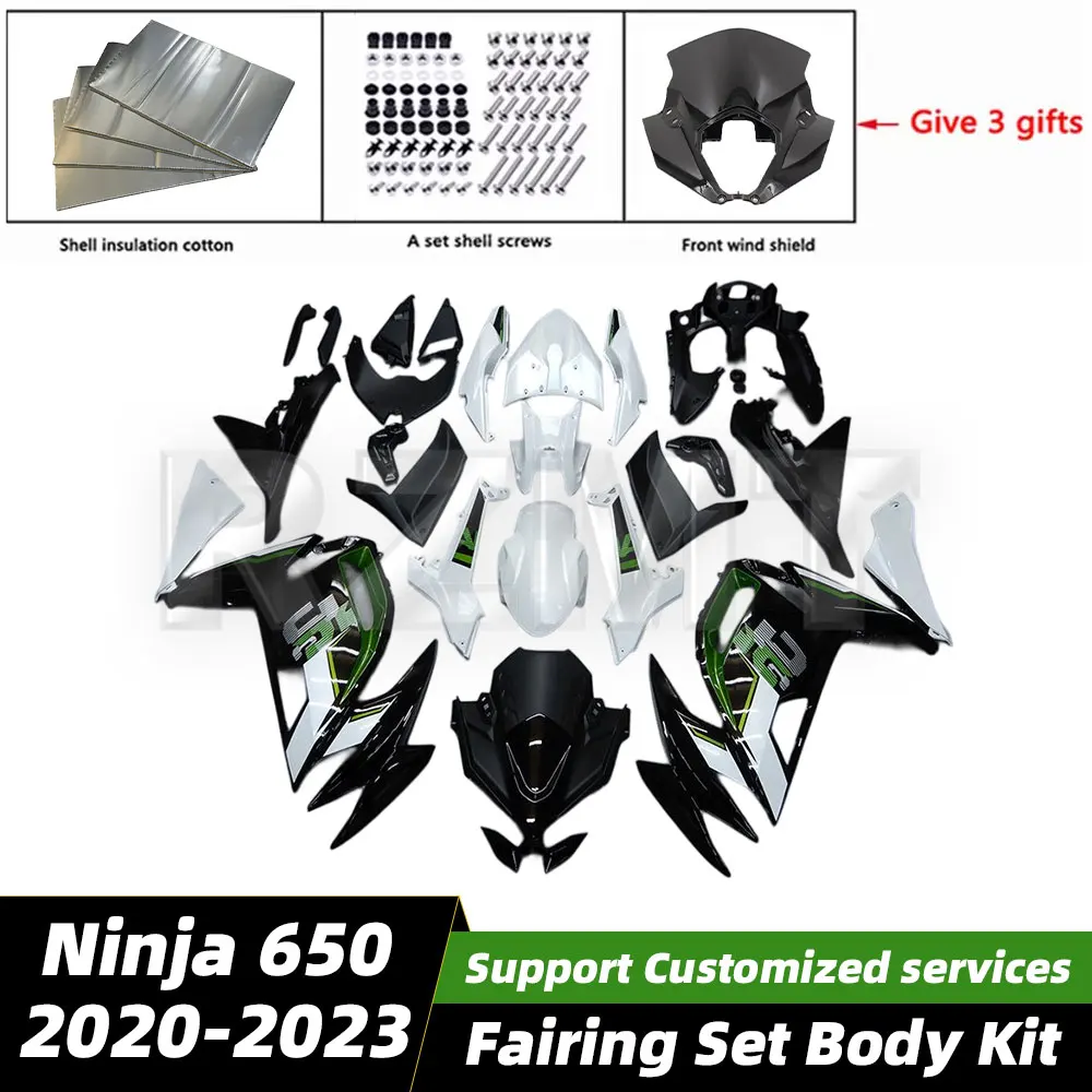 

Для Kawasaki Ninja 650 2020-2023 комплект обтекателей для мотоцикла и велосипеда, комплект кузова, комплект впрыска корпуса Ninja 650 20-23 K0622-104a