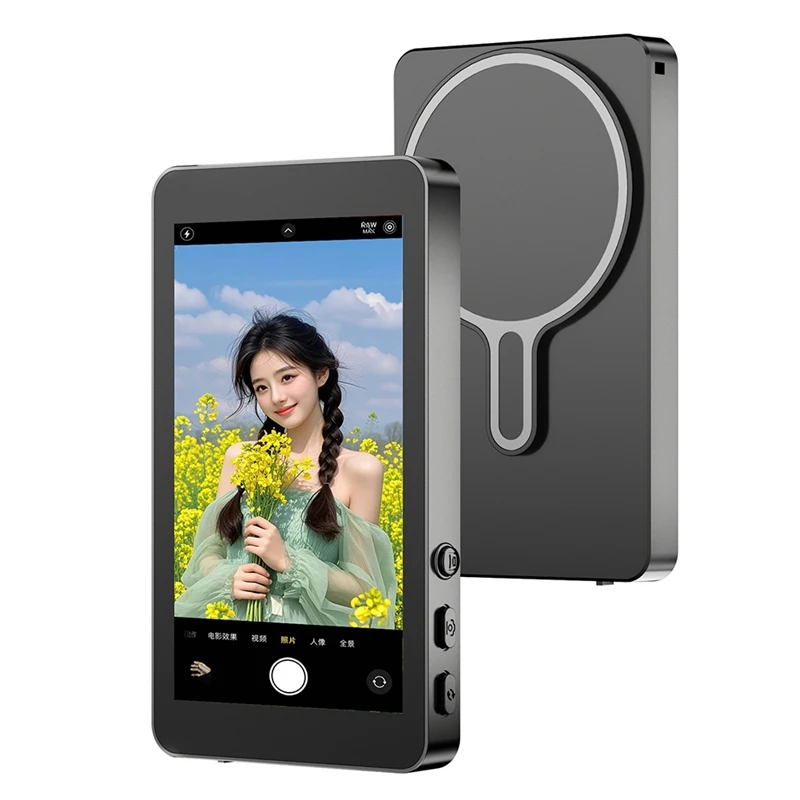 Magnetic Phone Vlog Selfie Monitor Magnetic Phone Vlog Selfie Monitor Screen for Selfie Vlog Live Stream-A69M